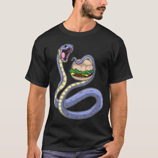 T-shirt Burger serpent (Devant)