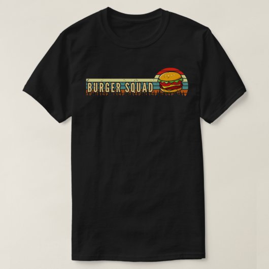 T-shirt Burger Squad Cheeseburger Burger (Design devant)