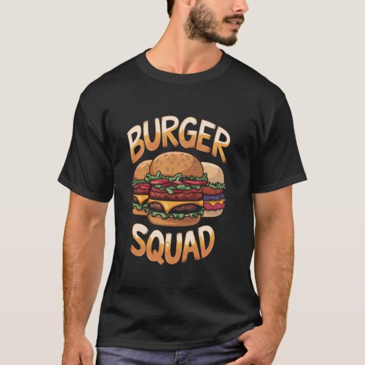 T-shirt Burger Squad Hamburger Cheeseburger pour Burgerolo (Devant)