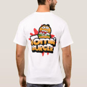T-shirt Burger Zombie Quirky - Drôle Cartoon Fast Food Log (Dos)