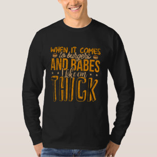 T-shirt Burgers Bébés épais Grosse Fille Aimer BBW Frat Fo