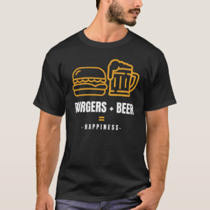 T-SHIRT BURGERS + BIÈRE = BONHEUR