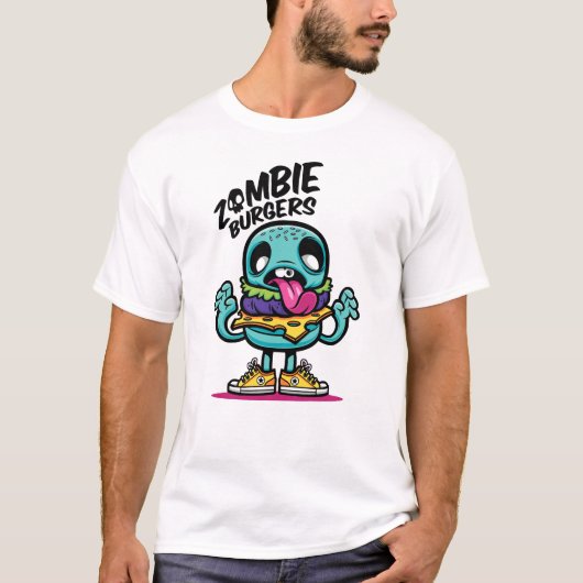 T-shirt Burgers Zombie (Devant)
