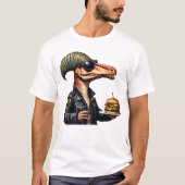 T-shirt Burgersaurus Rex Dinosaur (Devant)