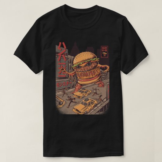 T-shirt BurgerZilla (Design devant)