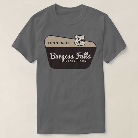 T-shirt Burgess Falls State Park Tennessee Affiche de bien (Design devant)