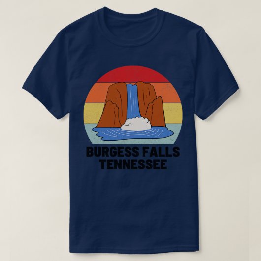 T-shirt Burgess Falls Tennessee 10 (Design devant)