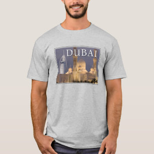 T-shirt Burj al Arab Mosquée du soir Dubaï