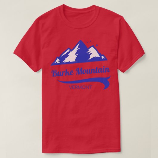 T-shirt Burke Mountain ski Vermont 1 (Design devant)