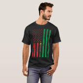 T-shirt Burkina Faso Drapeau Amérique US C'est dans mon AD (Devant entier)