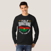 T-shirt Burkinabe Burkina Faso Half Burkinabe Flag (Devant entier)