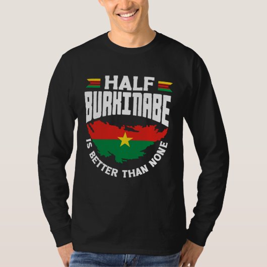 T-shirt Burkinabe Burkina Faso Half Burkinabe Flag (Devant)