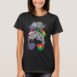T-shirt Burkinabé Patriot Américain Grace Femmes Fille