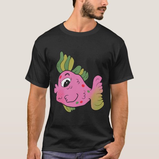 T-shirt Burl le Poisson Tropical (Devant)