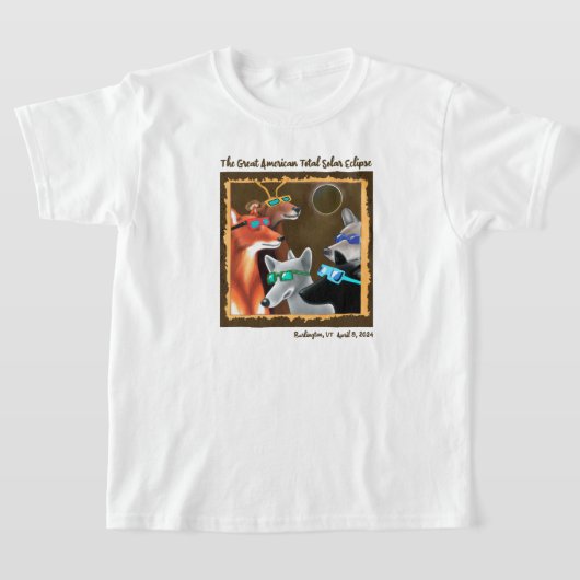 T-shirt Burlington Forest Friends Eclipse Viewer Party (Poser)