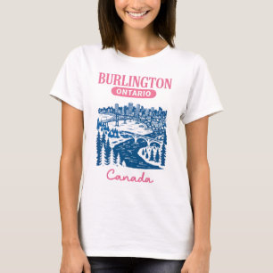 T-shirt Burlington Ontario Canada Joli Ciel Pastel