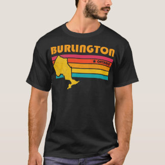 T-shirt Burlington Ontario Canada Souve Vintage en détress