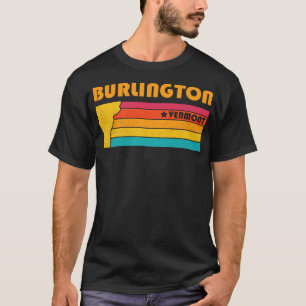 T-shirt Burlington Vermont Vintage Souvenir en détresse