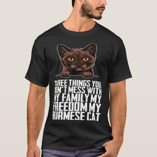 T-shirt Burmese chat birman mère birmane (Devant)