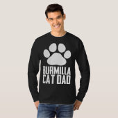 T-shirt Burmilla cat dad (Devant entier)