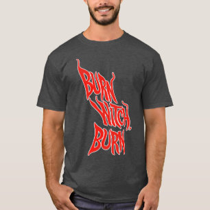 T-shirt Burn Witch Burn La nuit de l'aigle Cult Horreur