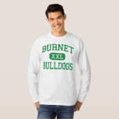 T-shirt Burnet - bouledogues - lycée - Burnet le Texas (Devant entier)