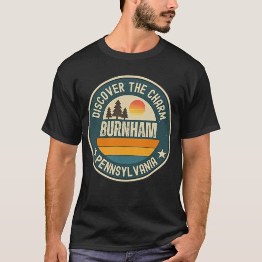 T-shirt Burnham, Pennsylvanie (Devant)