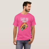T-shirt Burning Dollar Statement – Graphisme Anti- (Devant entier)