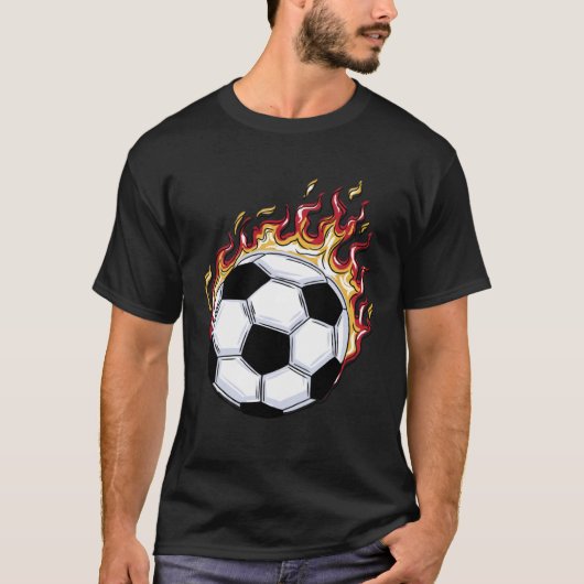 T-shirt Burning Soccer (Devant)