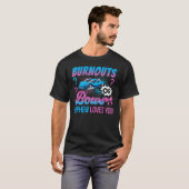 T-shirt Burnouts or Bows Nephew Loves You Gender Reveal Ou (Devant entier)