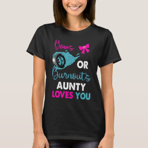 T-shirt Burnouts ou Bows Aunty vous aime Bébé Genre Revea