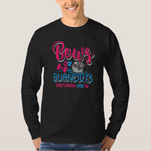 T-shirt Burnouts Ou Bows Genre Révéler Baby Party Annonce