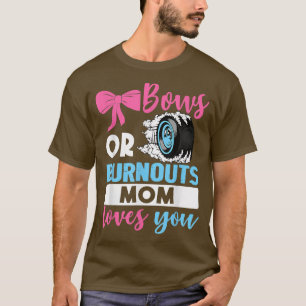 T-shirt Burnouts ou Bows Maman vous aime Genre Reveal part