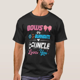T-shirt Burnouts Ou Bows Sexe Révéler Faire-part de fête