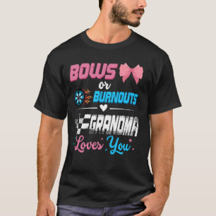 T-shirt Burnouts Ou Bows Sexe Révéler Faire-part de fête