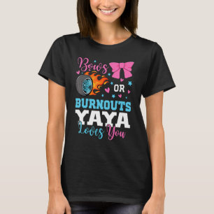 T-shirt Burnouts ou Bows Yaya vous aime Genre Reveal parti