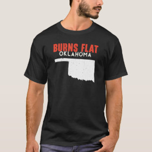 T-shirt Burns Flat USA State America Travel Oklahoman