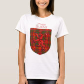 T-shirt Burns Tartan Scottish Plaid Lion Rampant (Devant)