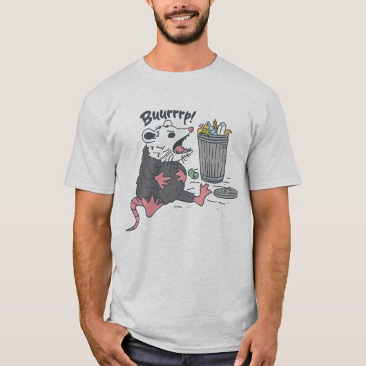 T-shirt Burp - Drôle Opossum (Devant)
