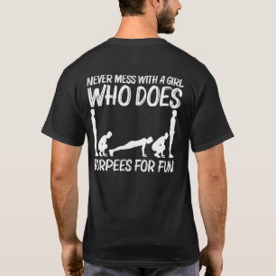 T-shirt Burpee Cool Pour Les Filles Enfants Fitness Entraî