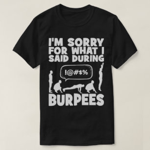 T-shirt BURPEES - Drôle entraînement de nouveauté