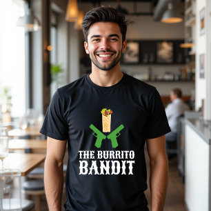 T-shirt Burrito Bandit Funny Food Mexicain