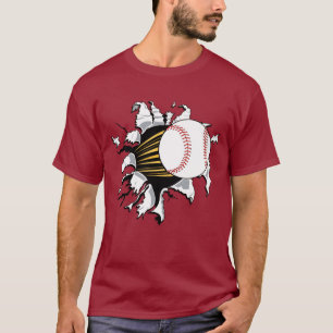 T-shirt burster de baseball