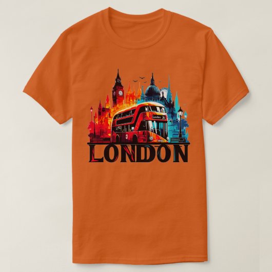 T-shirt Bus 1 de Londres (Design devant)