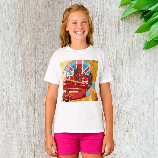 T-shirt Bus Anglais Double Decker