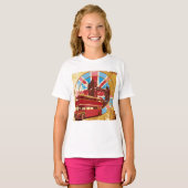 T-shirt Bus Anglais Double Decker (Devant entier)