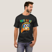 T-shirt Bus Boss Funny Yellow School Bus Driver (Devant entier)