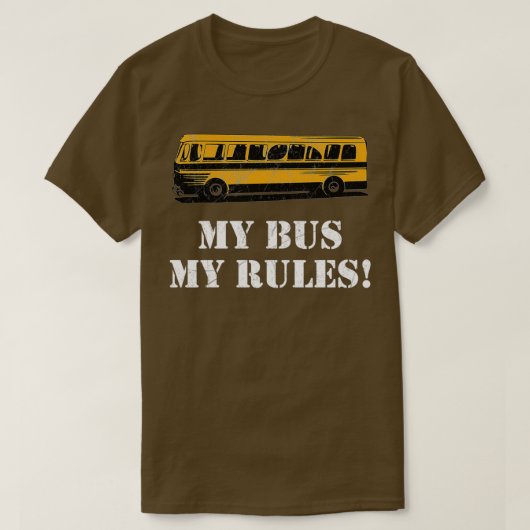 T-shirt bus chauffeur transport public cadeau (Design devant)