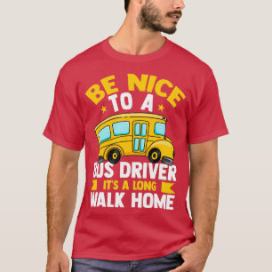T-shirt Bus Conducteur Omnibus Transport public Profession