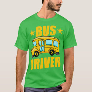 T-shirt Bus Conducteur Omnibus Transport public Profession